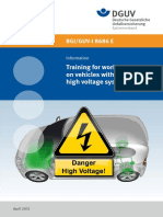 Training For Work On Vehicle With High Voltage Systems