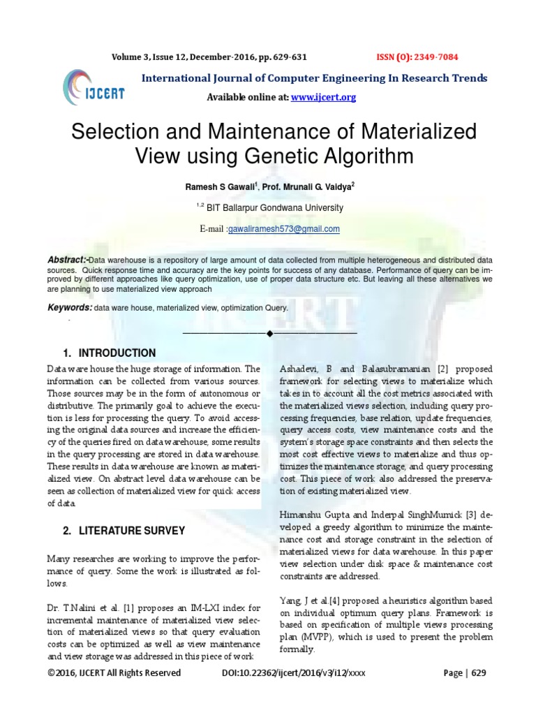 Distributed database research proposal introduction