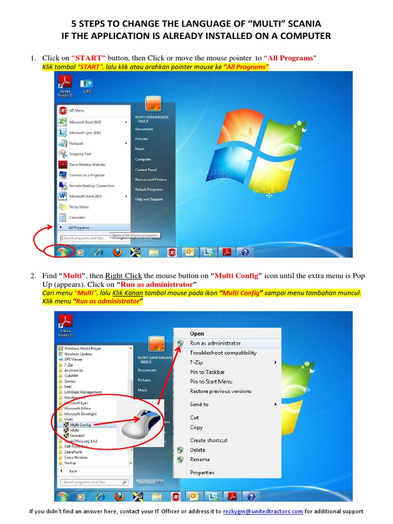 Change Language in Scania Multi App | PDF