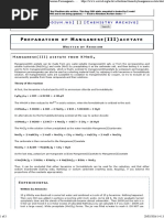 Preparation of Manganese (III) Acetate