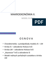 Makroekonómia 2 - Model is-LM 1. Časť