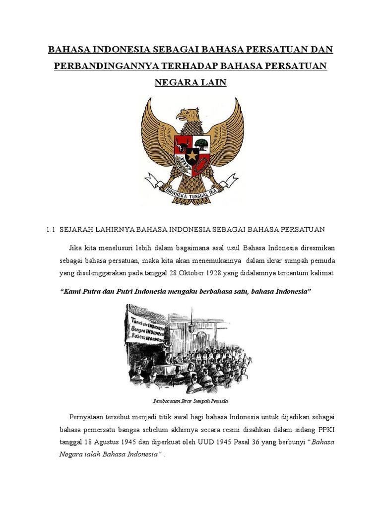 Sejarah Lahirnya Bahasa Indonesia Setelah Sumpah Pemuda - Seputar Sejarah