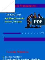 Conflict Management: DR S.M. Israr