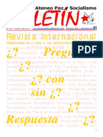 Boletin del Ateneo Paz y Socialismo de enero de 2017