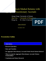 Predicting Stock Market Returns With Aggregate Discretionary Accruals