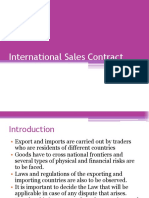 International Sales Contract