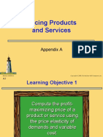 Pricing Products and Services: Appendix A