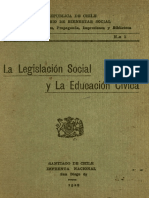 Legislacion Social y Educacion Civica Chile 1924-1978