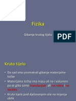 Fizika - Gibanje Krutog Tijela PDF