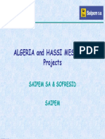 ALGERIA and HASSI MESSAOUD Projects Overview