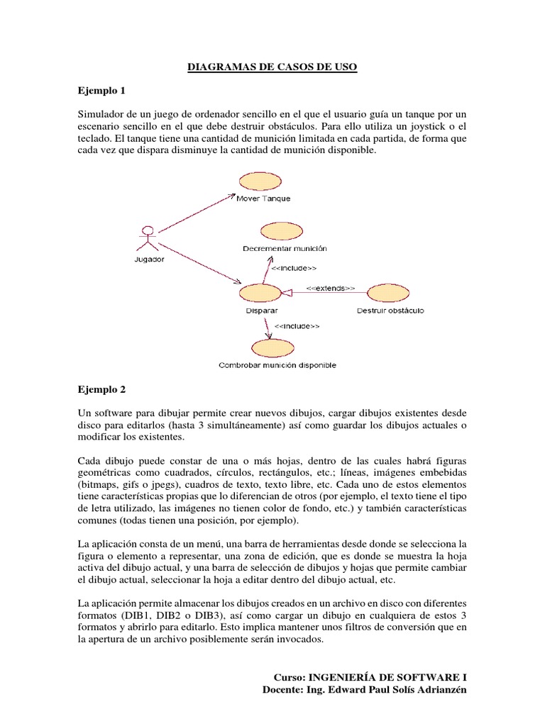Clase 01 Diagramas de Casos de Uso | PDF | Dibujo | Caso de uso