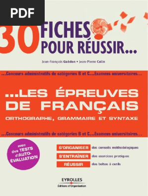 30fiches pour reussir les epreuves de francais e booksland com pdf genre grammatical nombre grammatical
