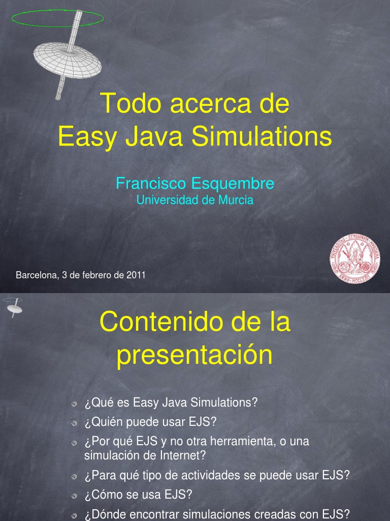Guía de Easy Java Simulations EJS | PDF | Java (lenguaje de ...