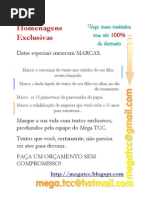 Homenagens Exclusivas - Cursos