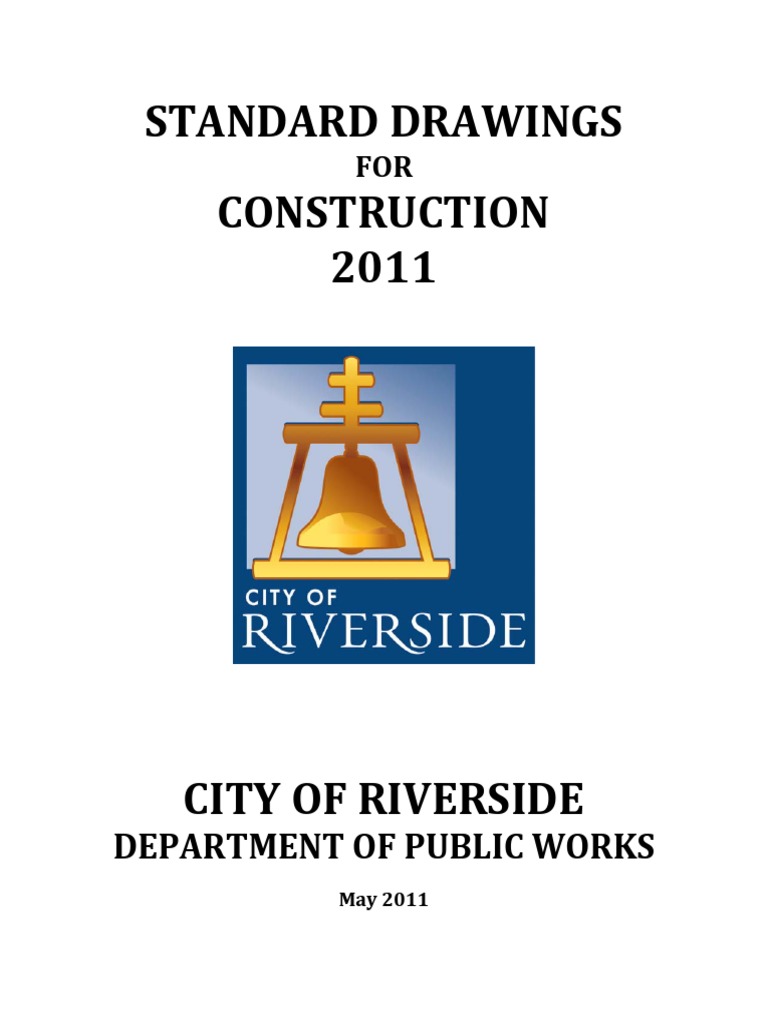 Riverside Standard Drawings for Construction | PDF | Structural Steel ...