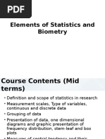 Statistics and Freq Distribution