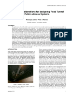 Practical Considerations For Designing Road Tunnel Public Address Systems