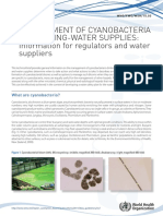 Management of Cyanobacteria in Drinking-Water Supplies