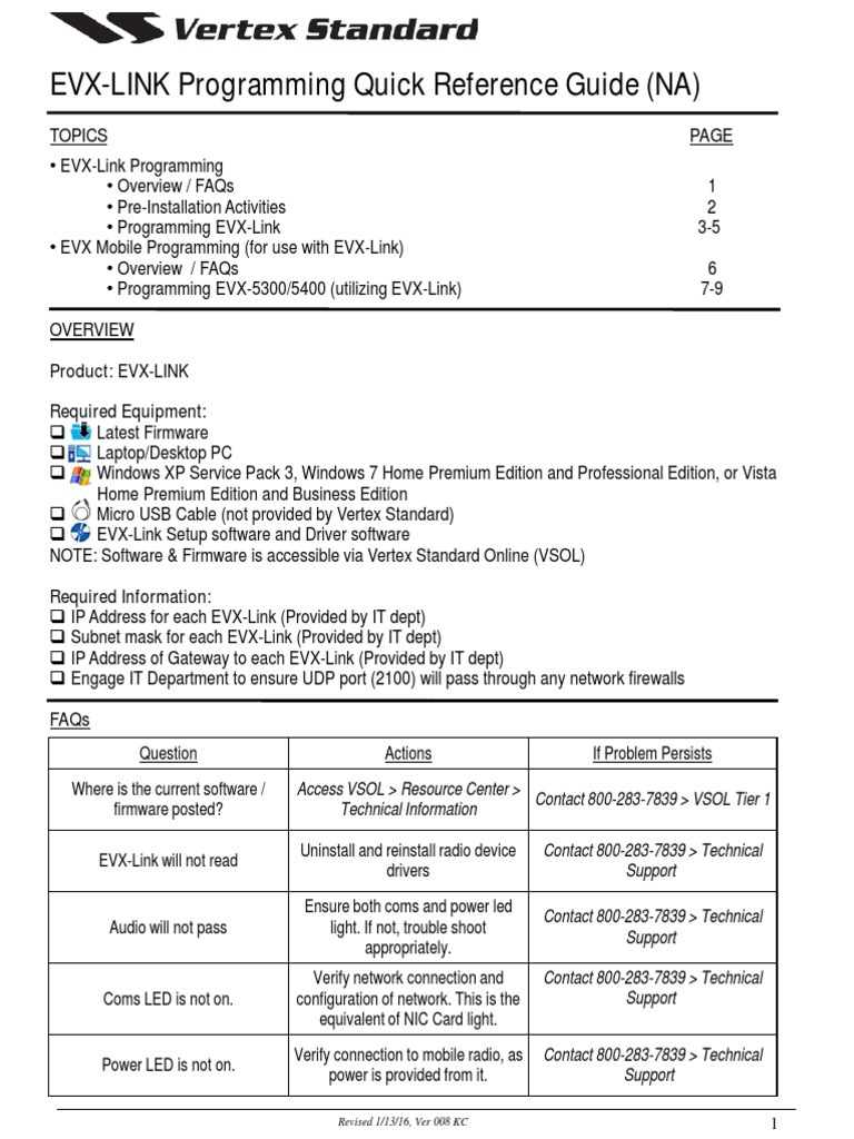 EVX-Link Programming Quick Guide | PDF | Ip Address | Router (Computing)