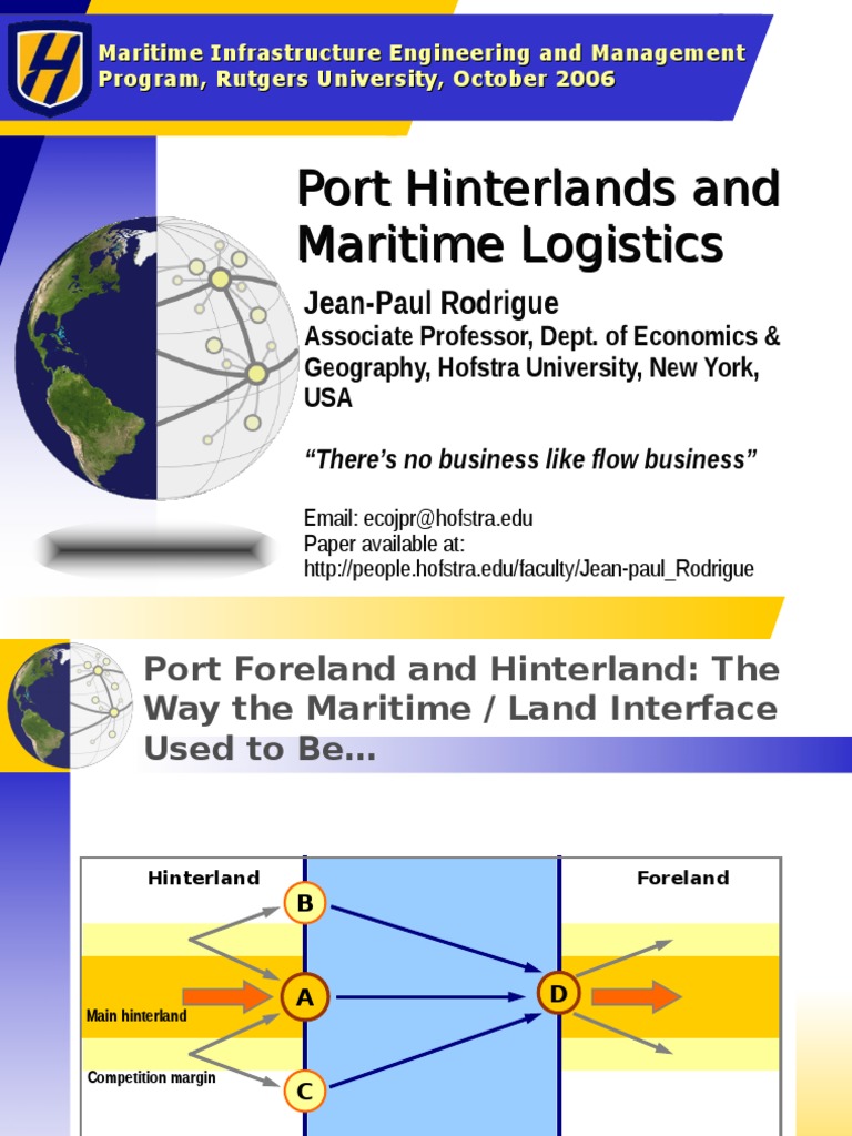 Ch7 Port Hinterlands Logistics | PDF | Containerization | Intermodal ...