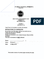 P6 Maths SA1 2015 MGS Exam Papers