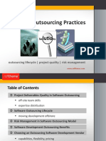 Software Outsourcing Practices: Outsourcing Lifecycle - Project Quality - Risk Management