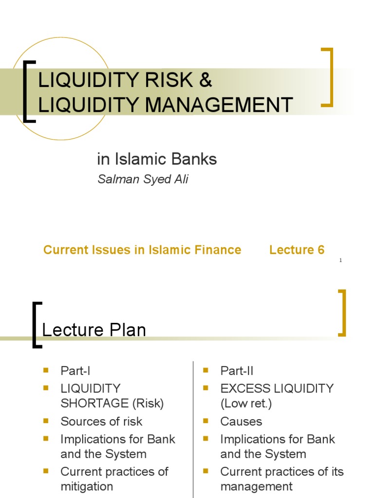 Lecture 6 Liquidity Risk and Management | PDF | Market Liquidity ...
