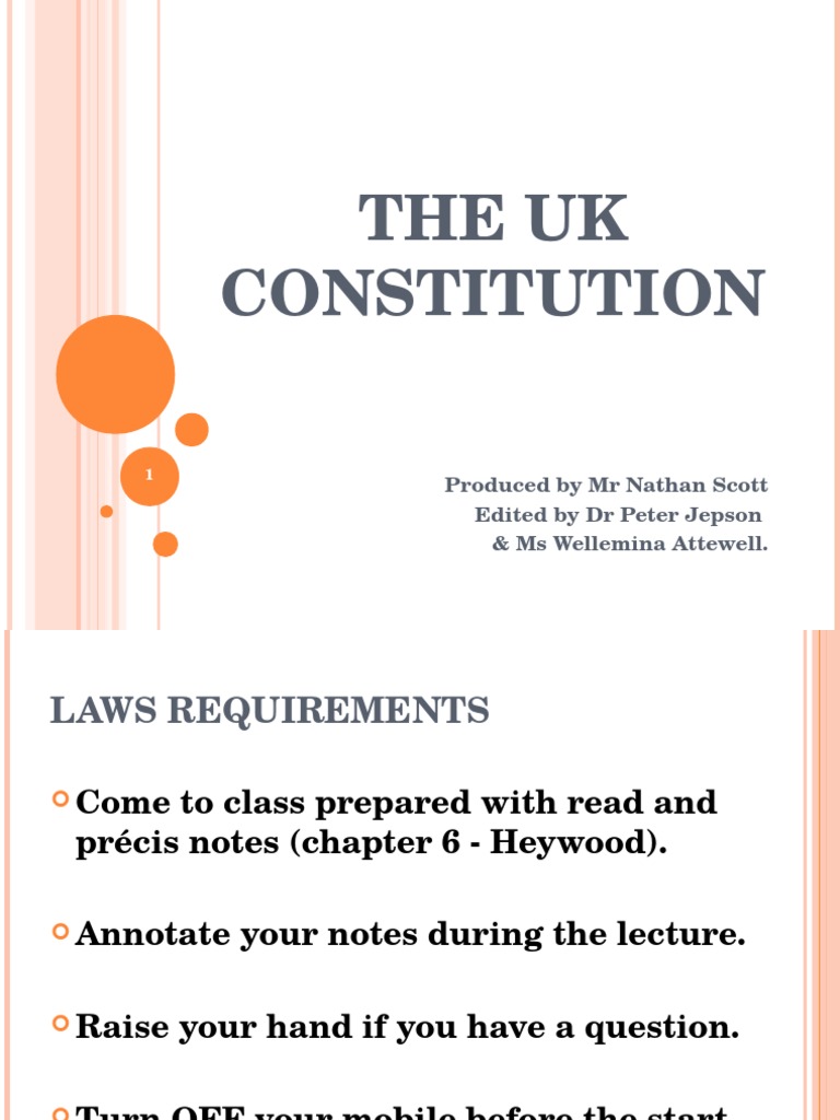 UK Constitution 2008 Sovereignty Constitution