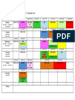 Rok Box Time Table 1.1.2017