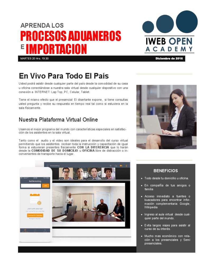 Curso de Importación en Vivo Online | PDF | aduana | Internet
