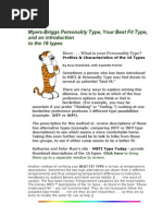 Myers-Briggs Personality Type Your Best Fit Type and An Introduction 569