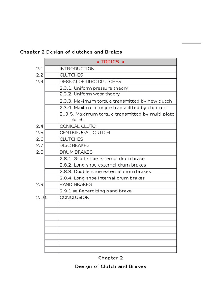Clutch and Brake Design Principles | PDF | Clutch | Brake