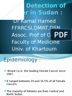 Earlier Detection of Cancer in Sudan