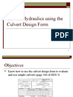Culvert Hydraulics Design Guide