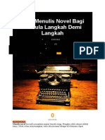 Cara Menulis Novel Bagi Pemula Langkah Demi Langkah