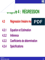 L'econométrie - La Règression PDF