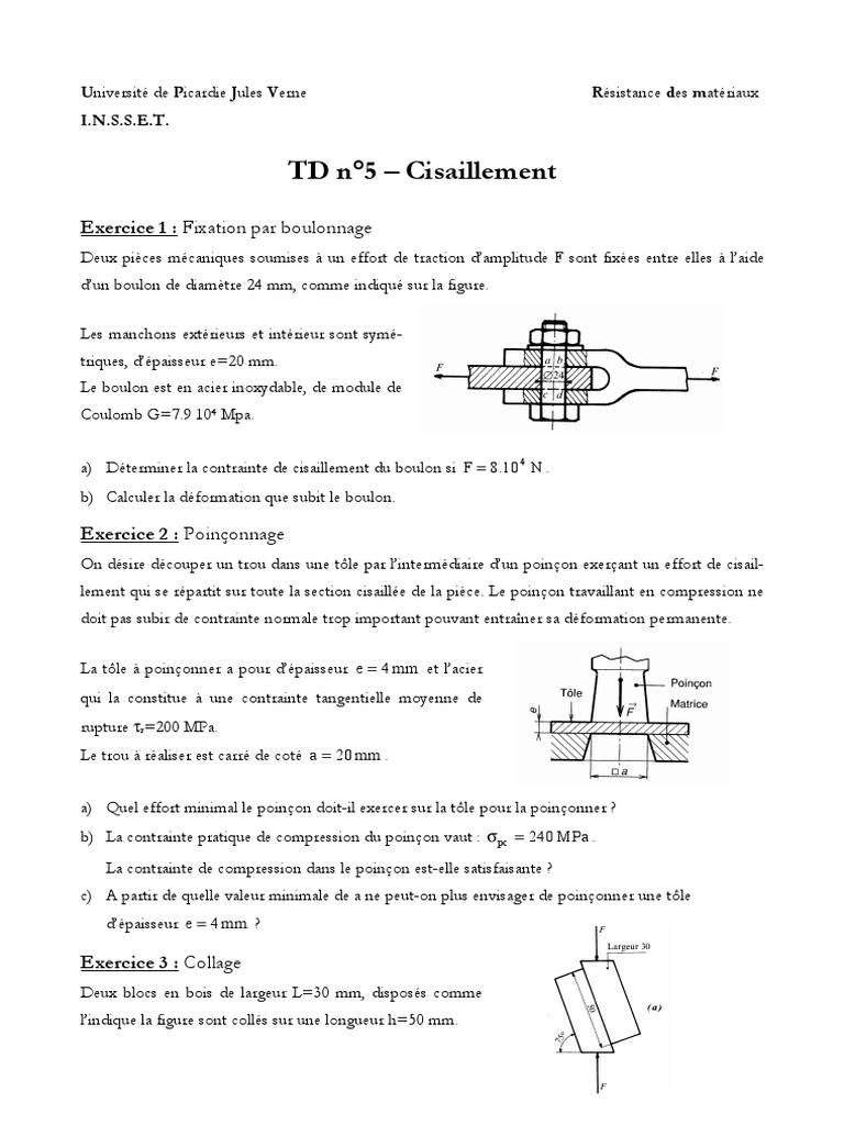 Chapitre 5 CISAILLEMENT, PDF
