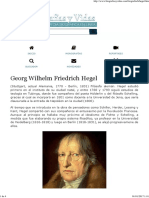 Biografia de Georg Wilhelm Friedrich Hegel