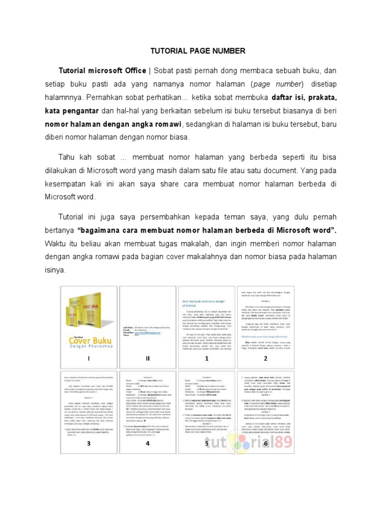 Cara Membuat Daftar Isi Romawi Dan Angka - Kreatifitas Terkini