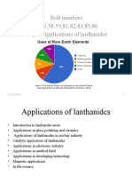 Applications of Lanthanides