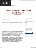 Outlook2016 Default Account in Mail Merge