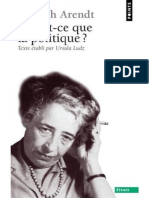 Arendt Hannah - Qu'est-ce que la politique.pdf