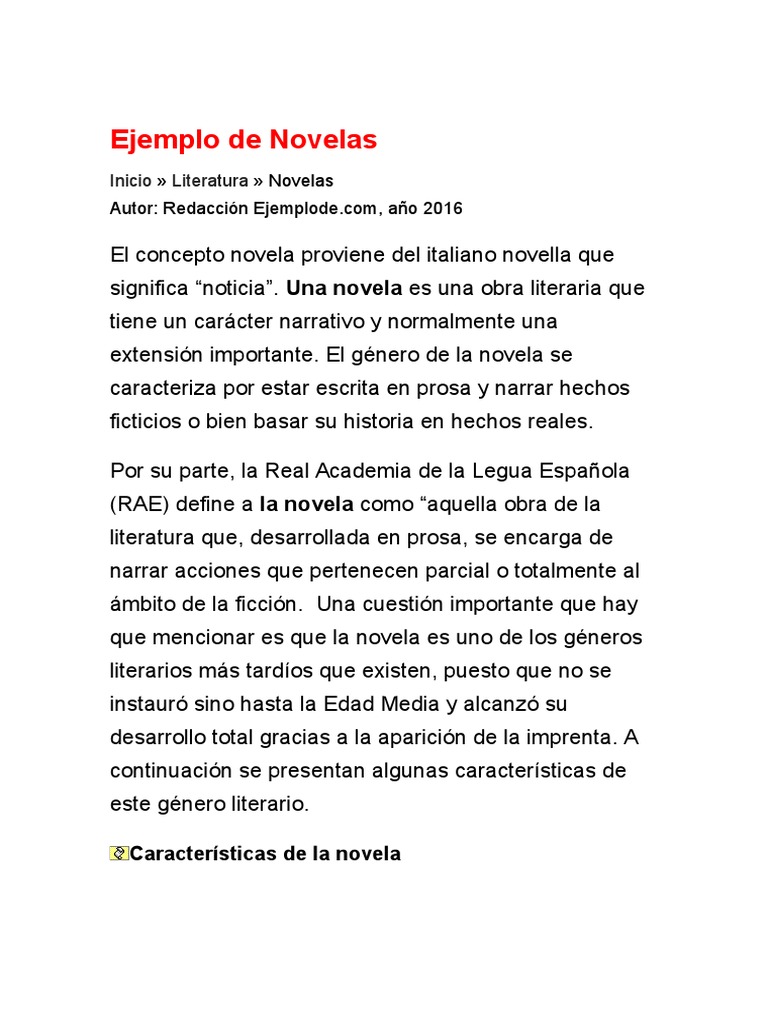 Ejemplo de Novelas PDF Novelas Fantasía