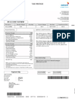 Celcom mobile invoice with payment details