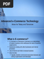 Advanced E-Commerce Technology: Ideas For Today and Tomorrow