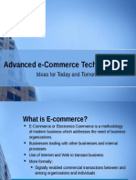 Advanced E-Commerce Technology: Ideas For Today and Tomorrow