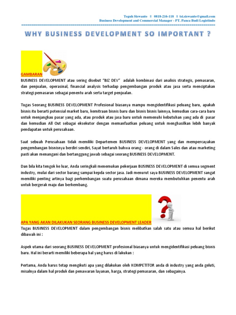 Why Business Development – What is a business development and why is it ...