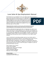 Luxe Salon and Spa Manual PDF