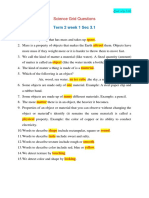 Term 2 Week 1 Sec 3.1: Science Grid Questions