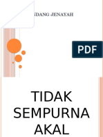 Criminal Law-Tidak Sempurna Akal